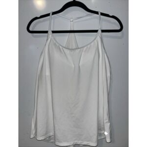 Halara Softlyzero Airy White T Back Tank Top Women's Size Large New With Tags